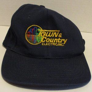 Town Country Electric Blue Yellow Green Red Graphic Snapback Hat